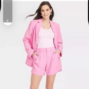 A NEW DAY Pink Tailored Vest and Shorts